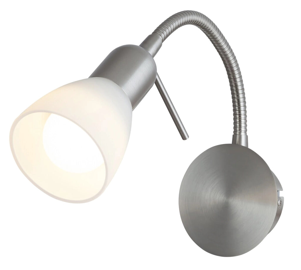 Applique con interruttore e spina E14 cromo Soma 6300 Rabalux