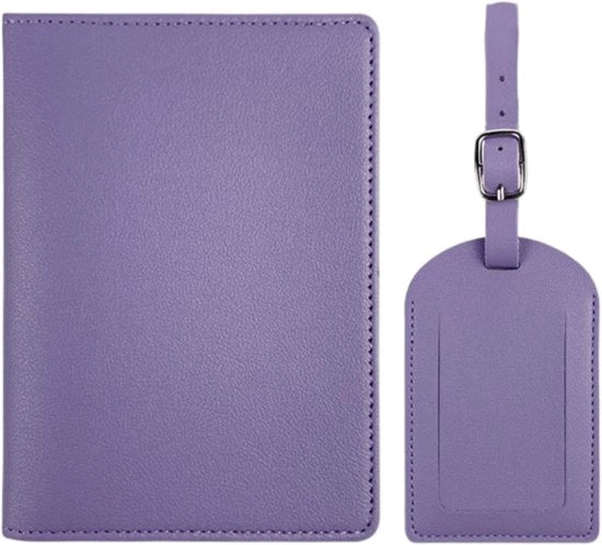 Set di portachiavi e etichetta di bagaglio personalizzabile, portachiavi in pelle PU, regalo ideale per accessori di bagaglio da viaggio, perfetto per viaggi di lavoro.