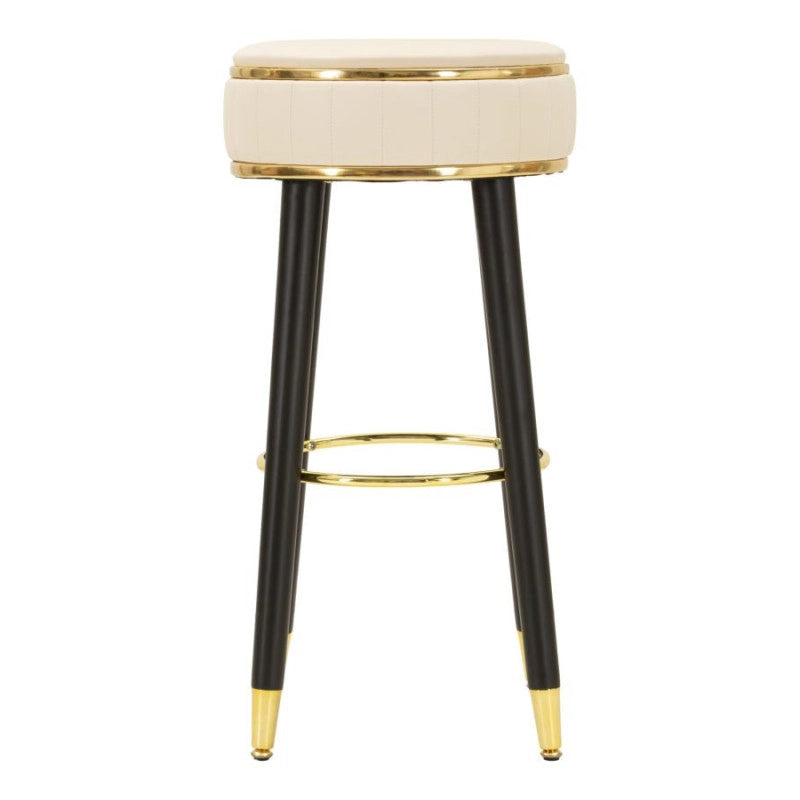 Sgabello Bar London Crema cm ø 38x74