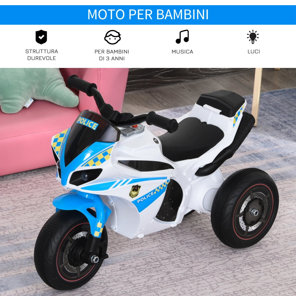 Giocattolo Cavalcabile a 3 Ruote per Bambini 18-36 Mesi ¨C Minimal ¨C Azzurro