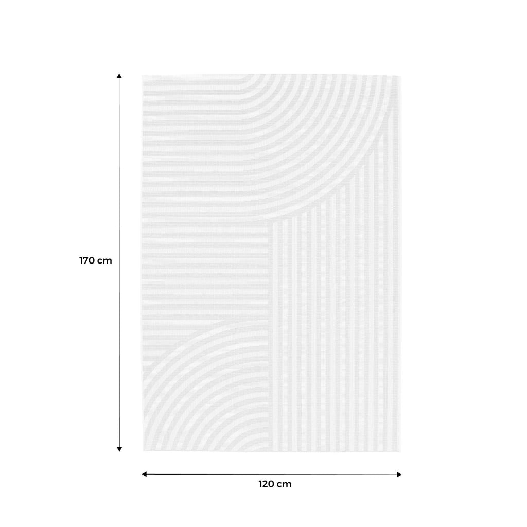 Tappeto per interni/esterni ad archi beige 120x170cm i sweeek