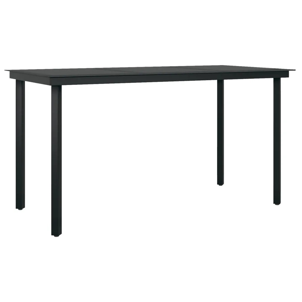 Set da Pranzo da Giardino 5 pz con Cuscini Polyrattan e Vetro 3099681