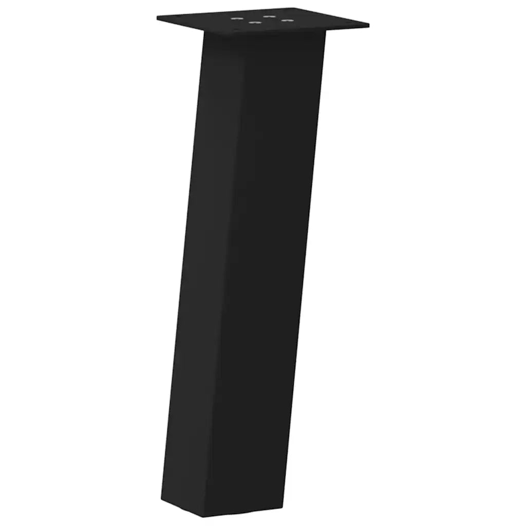 Gambe per Tavolino da Caffè 4 pz Nere 30 cm Acciaio 4012496