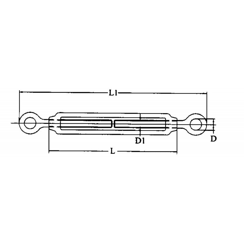 TENDITORE INOX M5 OCCHIO-OCCHIO RIGGING SCREWS EYE+EYE M5