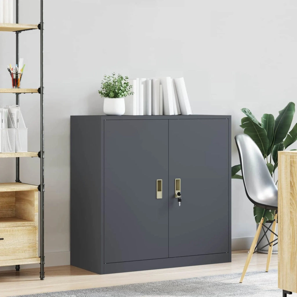 Armadio Antracite 90 x 40 x 90 cm Acciaio