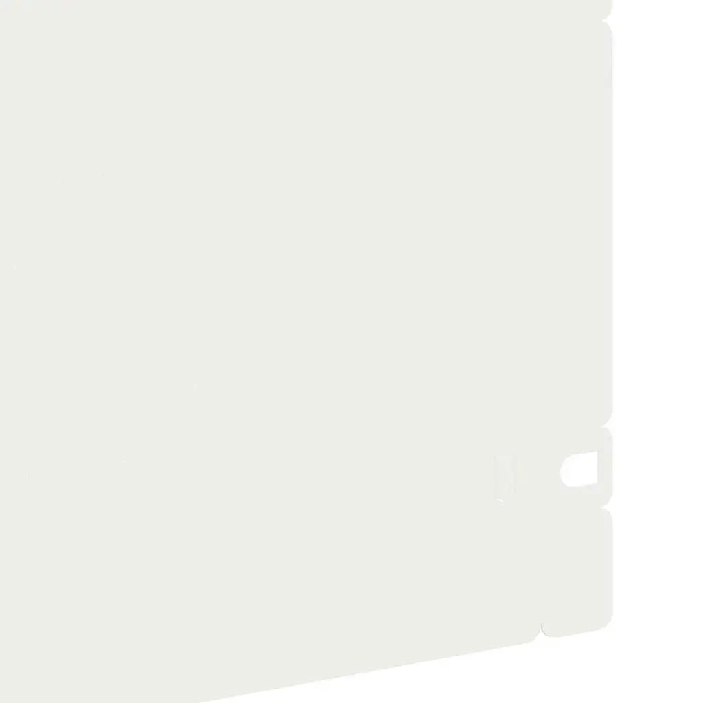 Bordure per prato 30 pz Bianco 103 x 0,05 x 22 cm Acciaio CFW3727351