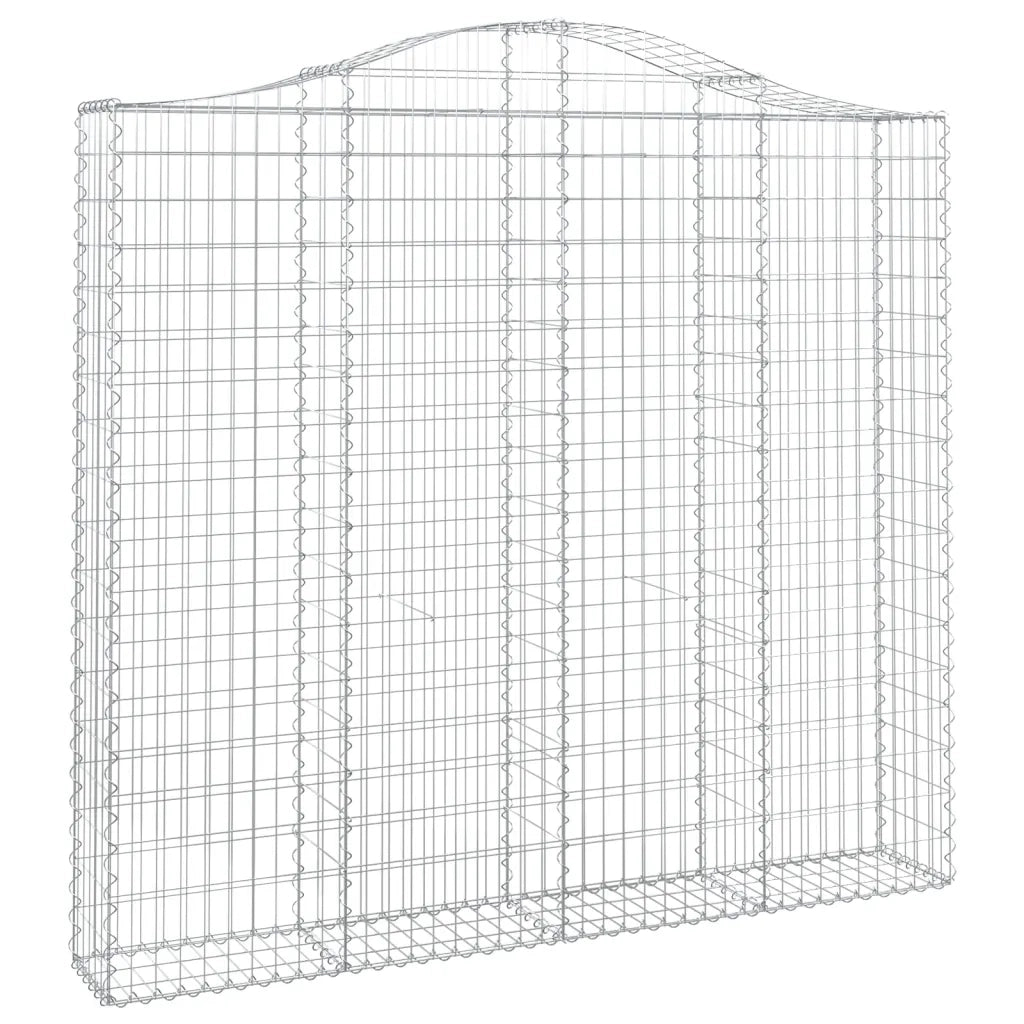 Cesti Gabbioni ad Arco 2 pz 200x30x180/200 cm Ferro Zincato 3145514