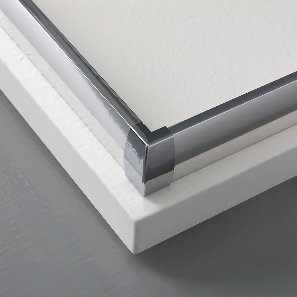 Box doccia 80x100 ante in cristallo trasparente
