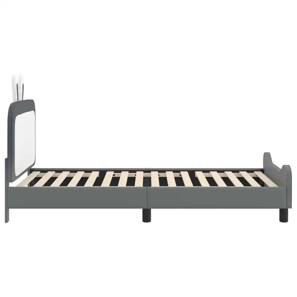 Struttura letto bambini con testata Grigio chiaro 80 x 200 cm