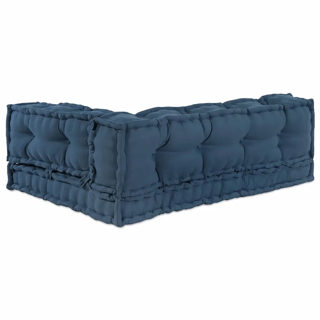 Cuscino per Divano Pallet 3 pcs Indaco 120 x 80 x 38 cm Tessuto 4019095