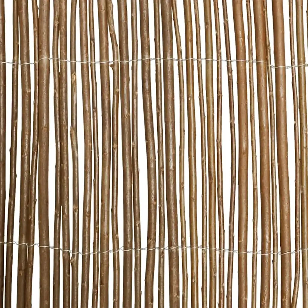 Recinzione da Giardino | Recinzione in Willows Naturale 120 x 500 cm Salice