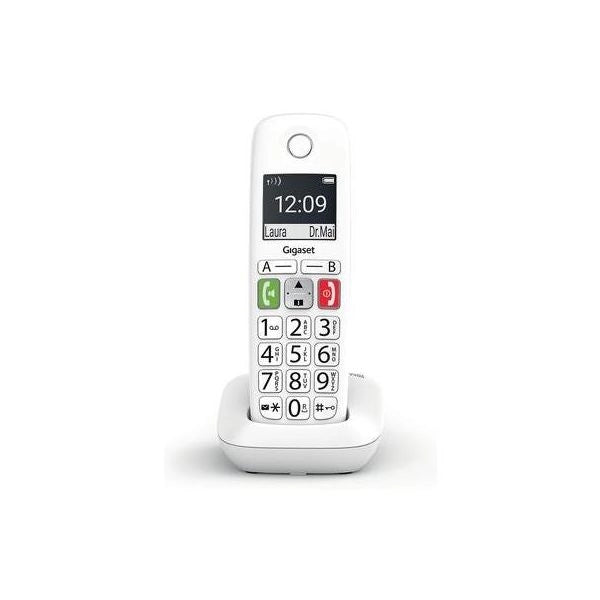 Gigaset e290 telefono analogico/dect bianco identificatore di chiamata - SIEE290W