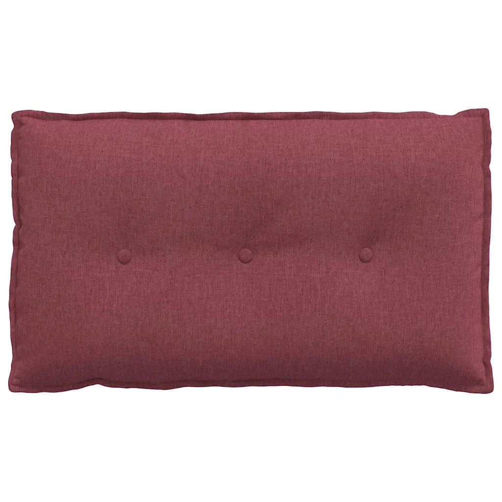 Cuscino per Schiena Rosso Vino 80 x 19 x 50 cm Tessuto 42014704