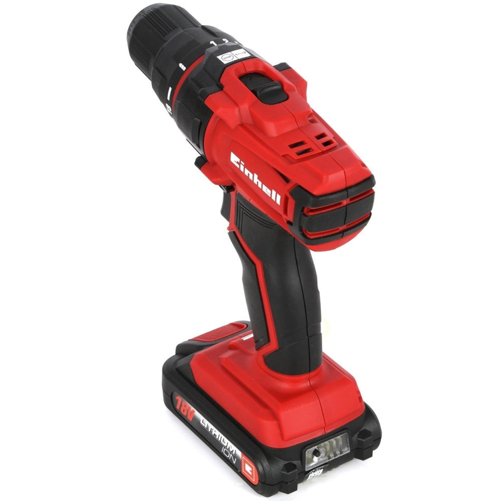 Trade Shop - Trapano Avvitatore Einhell 18v Tc-cd 18-2 Li Kit Valigetta Alluminio -