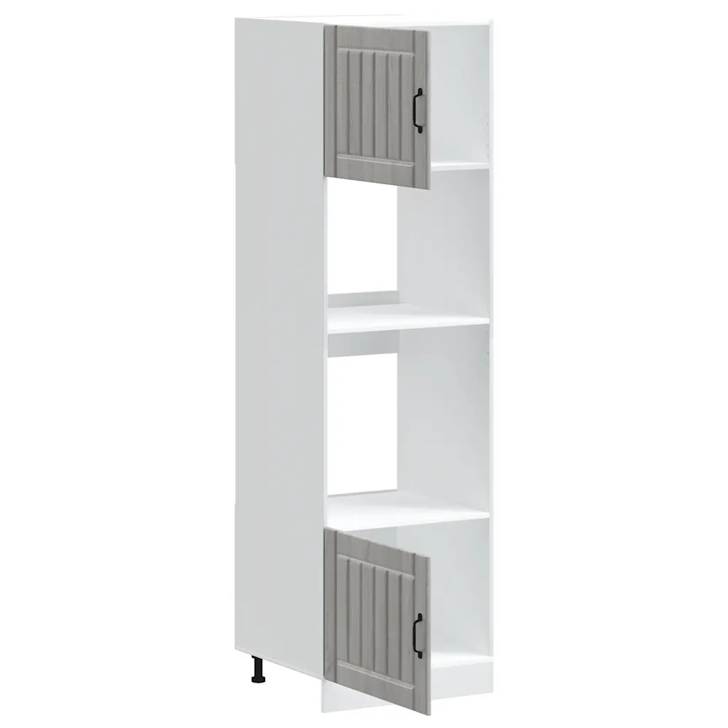 Armadi Forno 2 pz Kalmar Grigio Sonoma in Legno Multistrato 3315047