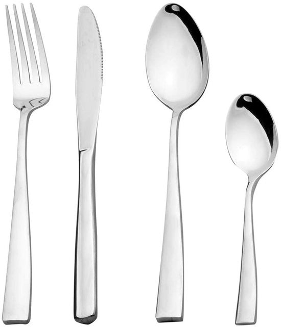 Set di posate per tavola da 24 pezzi - acciaio inossidabile - per 6 persone