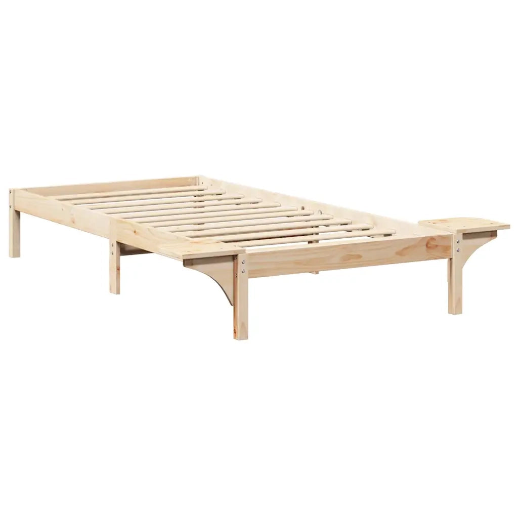 Struttura del letto Naturale 100 x 200 cm Pino massello 873202