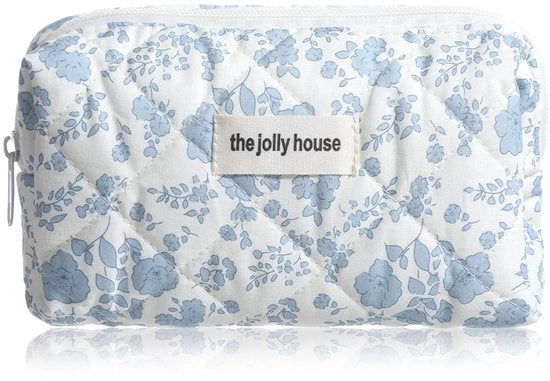 Borsa di Cosmetici in Cotone Gewatteato - Borsa di Trucco Piccola - Bagno - Donna - Disegno a Fiori - Progettata per Funzioni - Borsa di Trucco