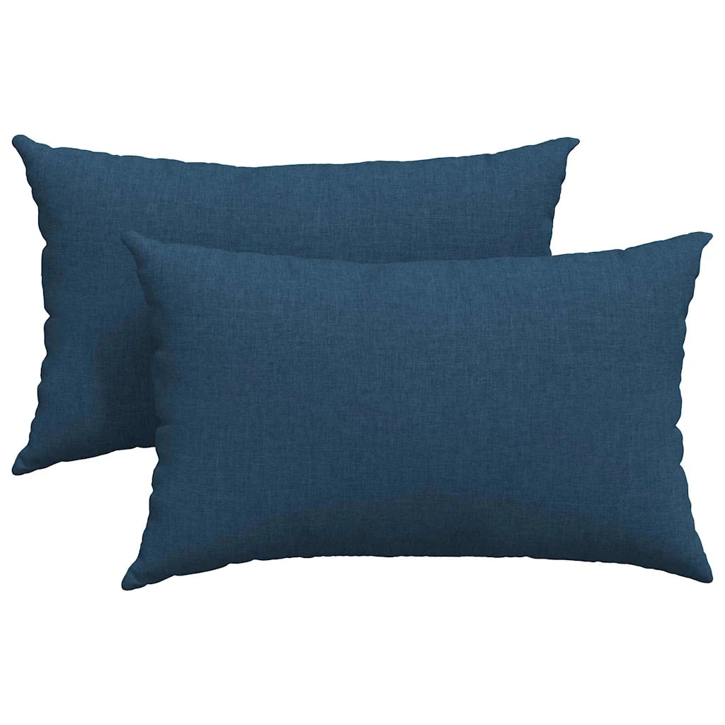 Cuscini da Divano 2 pcs Blu 50 x 30 cm Tessuto 42013618