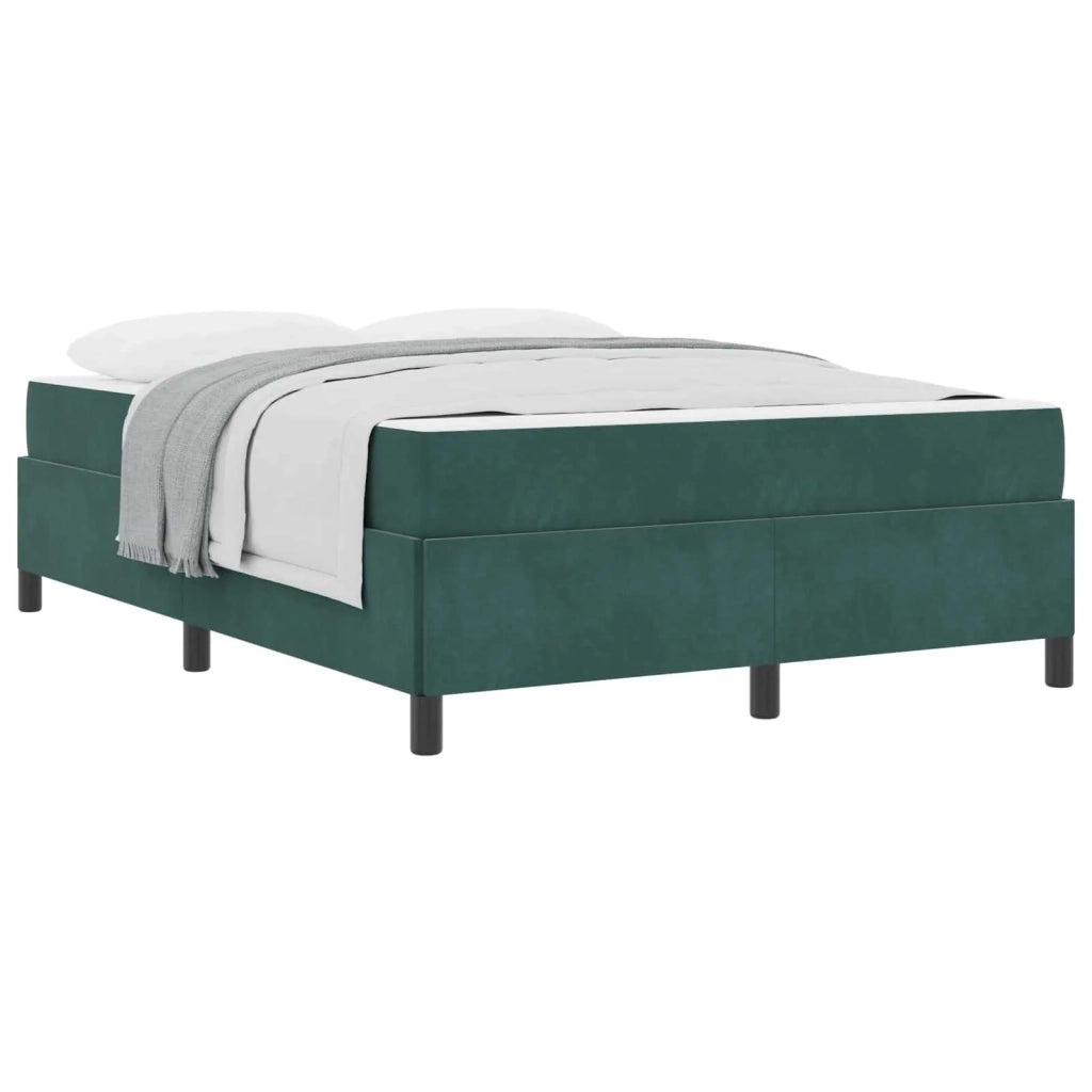 Struttura del letto Verde Scuro 140 x 190 cm Tessuto 3399063