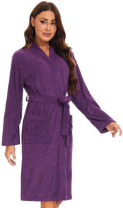 Badjas Dames Saunajas Paars XL