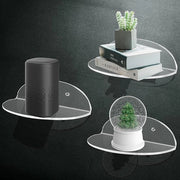 Pannelli da parete oscillanti 3 pezzi trasparente acrilico 14 cm con foro e viti per bagno camera da letto cucina soggiorno - Pannelli da parete miniaturizzati