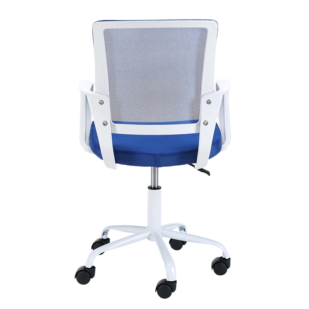 Sedia girevole per bambini AKORD FD6 in tessuto Bianco Blu