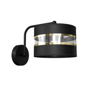 Applique da parete Ultimo nero/oro 1xE27 60W Milagro