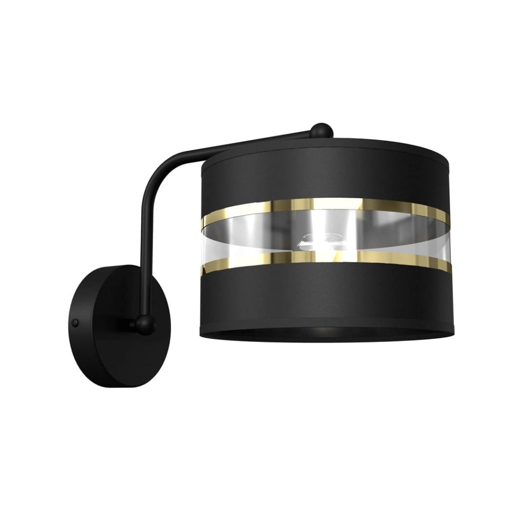 Applique da parete Ultimo nero/oro 1xE27 60W Milagro