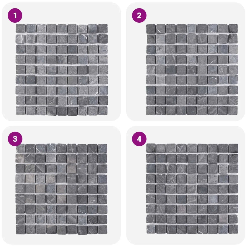 Piastrelle Mosaico Grigio 30 x 30 cm Marmo 42033522