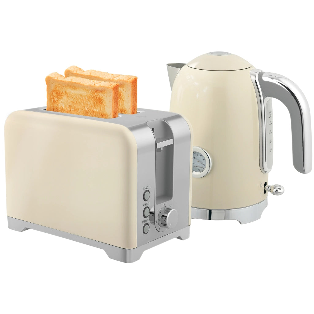 Set Bollitore e Tostapane ¨C Minimal ¨C 2200W, 7 livelli, crema