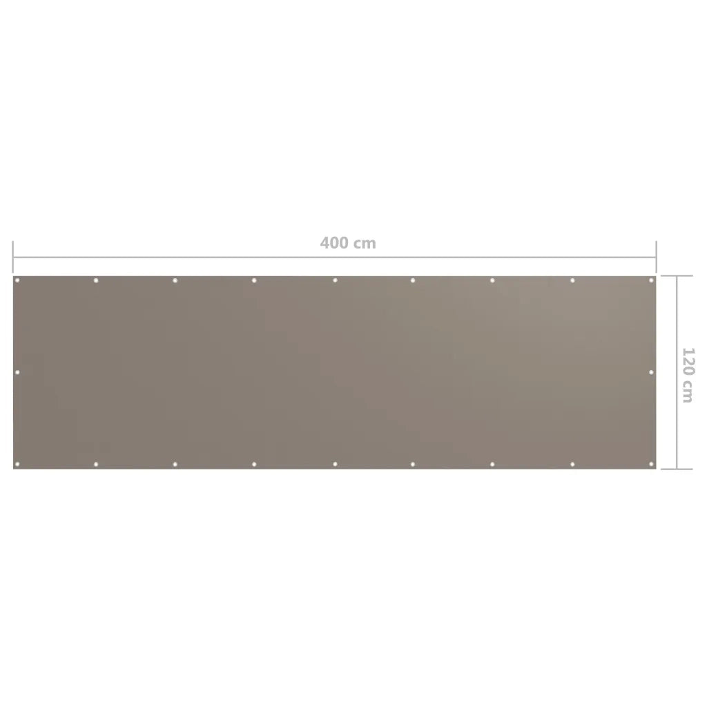 Schermo da balcone | Paravento da Balcone Talpa 120x400 cm Tessuto Oxford