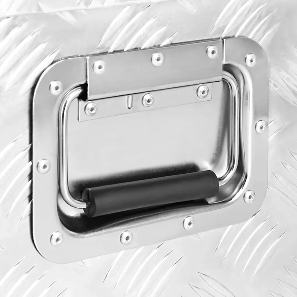Contenitore Portaoggetti Argento 90x47x33,5 cm in Alluminio cod mxl 9190