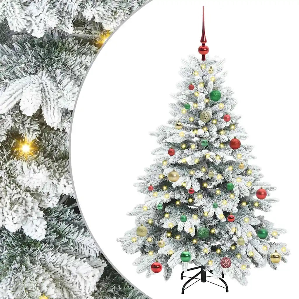 Albero di Natale artificiale con 150 LED Bianco 150 cm PE e PVC 3397609