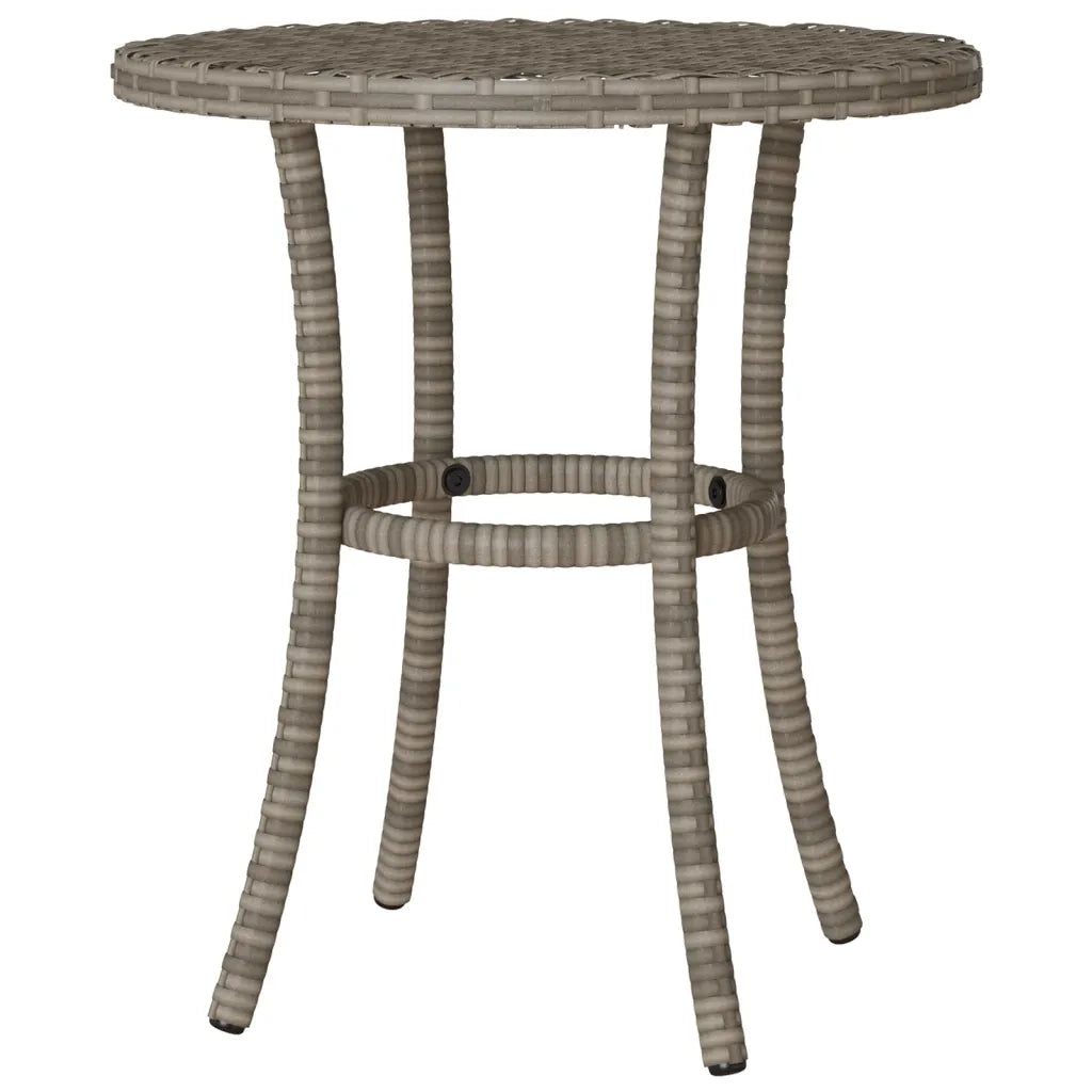 Set da Bistrò 3 pz con Cuscini Grigio in Polyrattan 365227