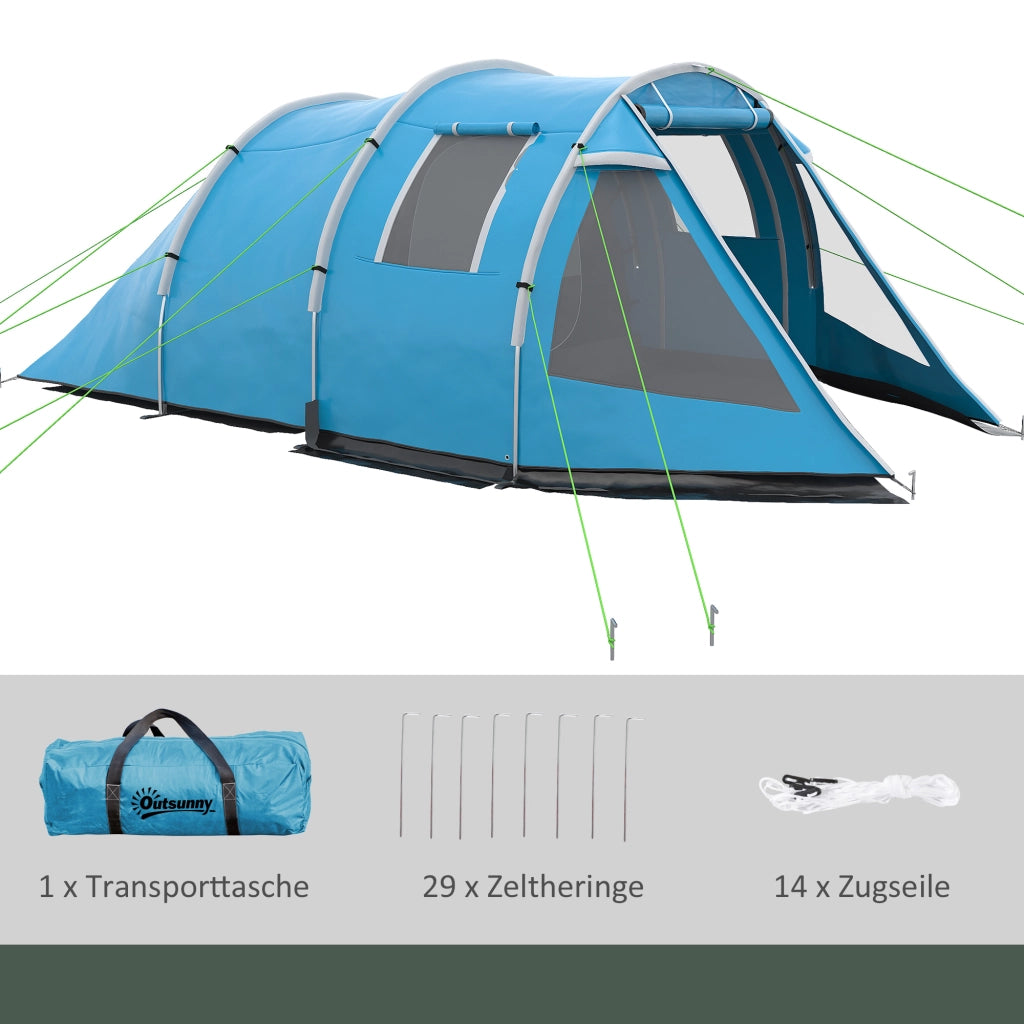 Tenda da campeggio 2 posti ¨C zephmum ¨C Blu 475x264x172 cm