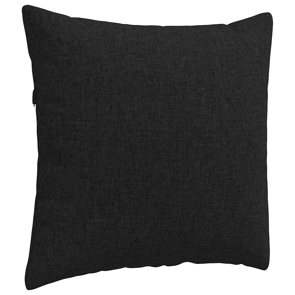 Cuscini da Divano 2 pz-Set di 2 Cuscini per Sofa Nero 50 x 50 cm Tessuto 373649