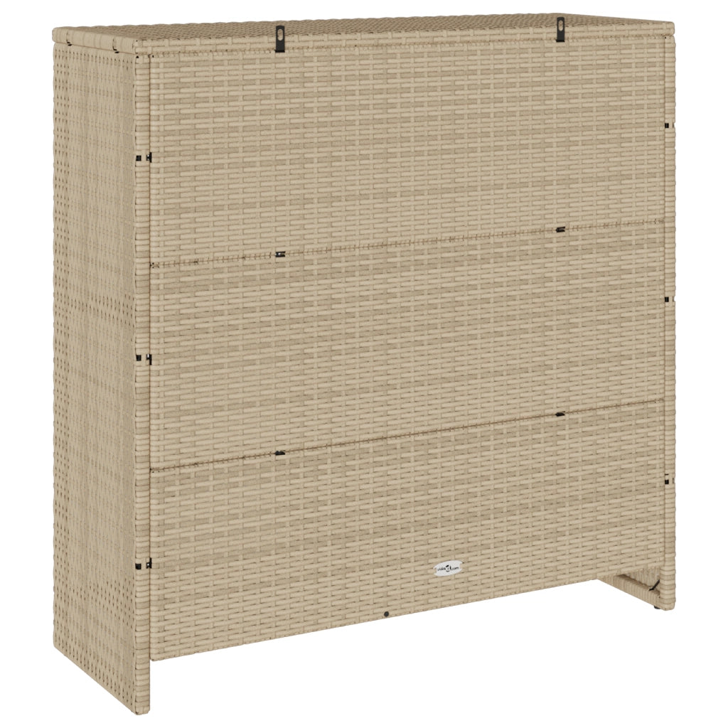 Armadio per stoccaggio  Beige 100x36x102 cm in Rattan