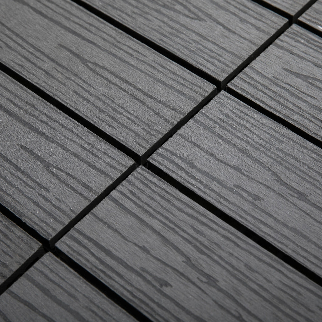 Pavimentazione per esterni ¨C Minimal ¨C Grigio, 11 pezzi, 30x30 cm