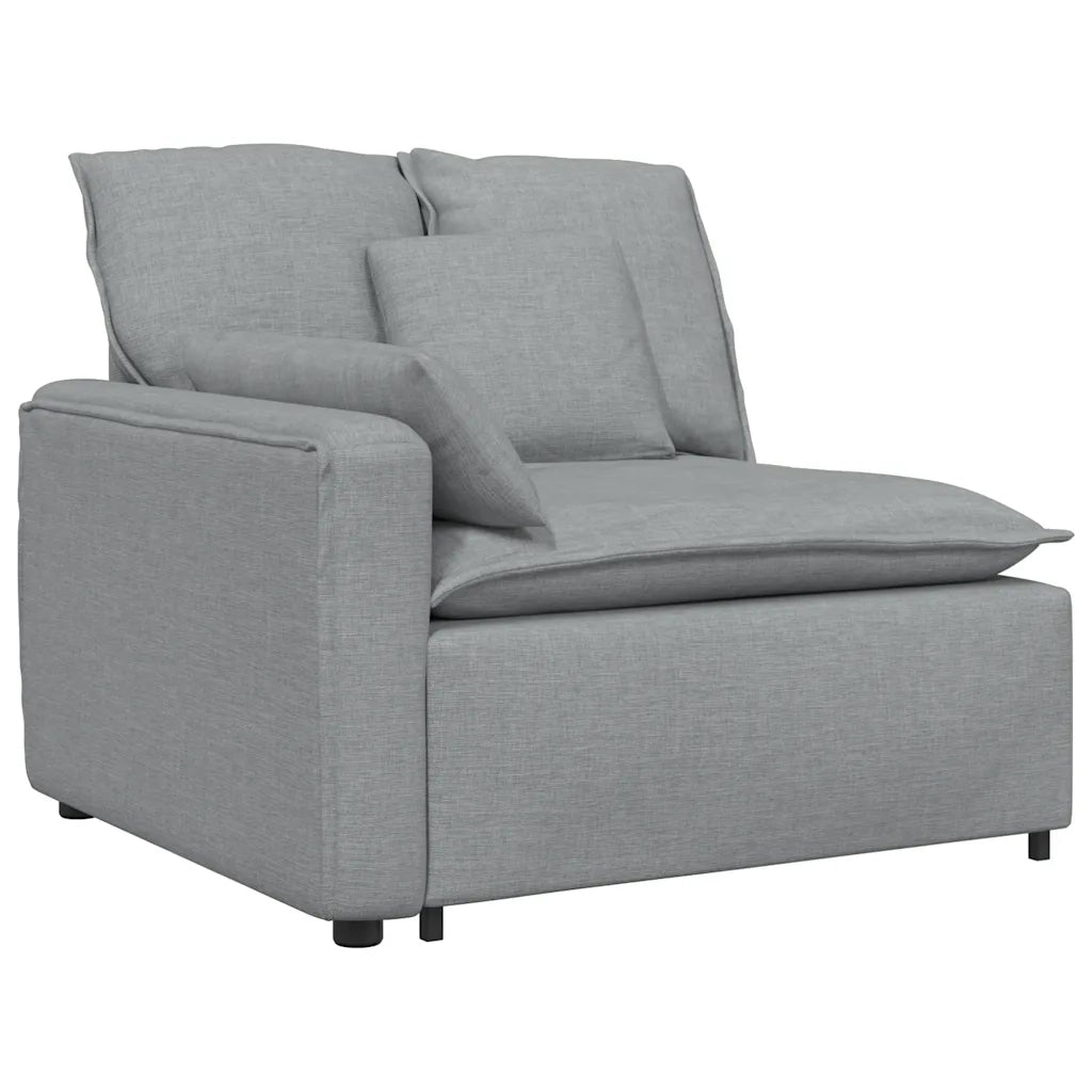 Divano Modulare con Cuscini Grigio Chiaro 3321087