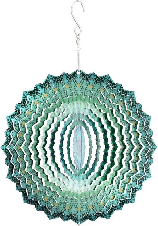 Ventilatore a mandala Ø 15 cm - Rame con effetto riflettente - Multicolore