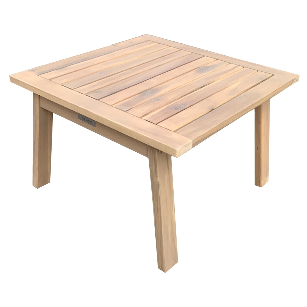 Set di mobili da giardino in acacia 2 posti GILI - cuscini sabbia