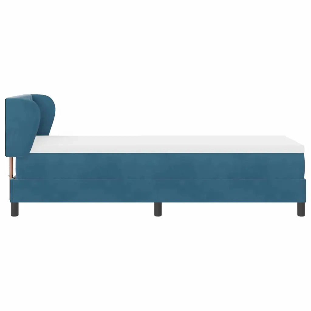 Letto a molle con testiera Blu scuro 80 x 200 cm Velluto 3340308