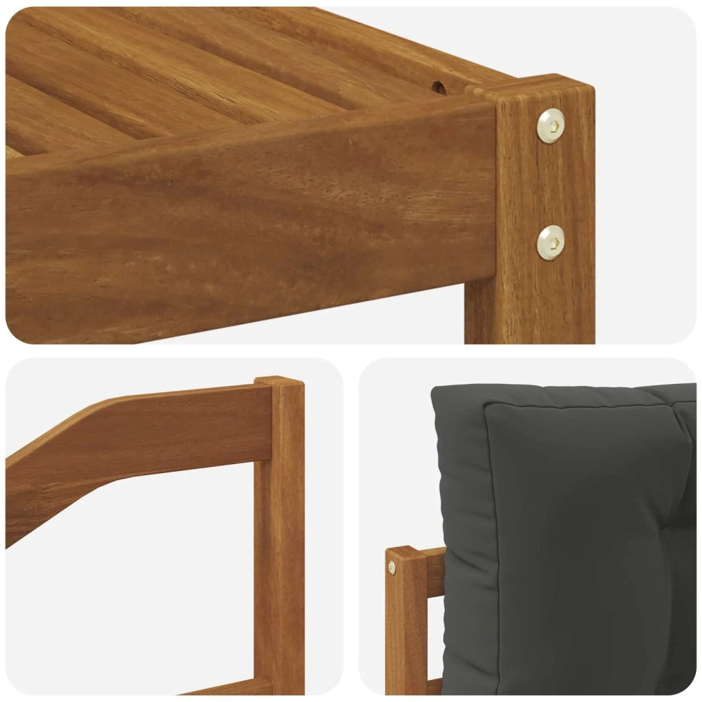Set di divani da esterno con cuscino 5 pcs Naturale e Antracite 3367455