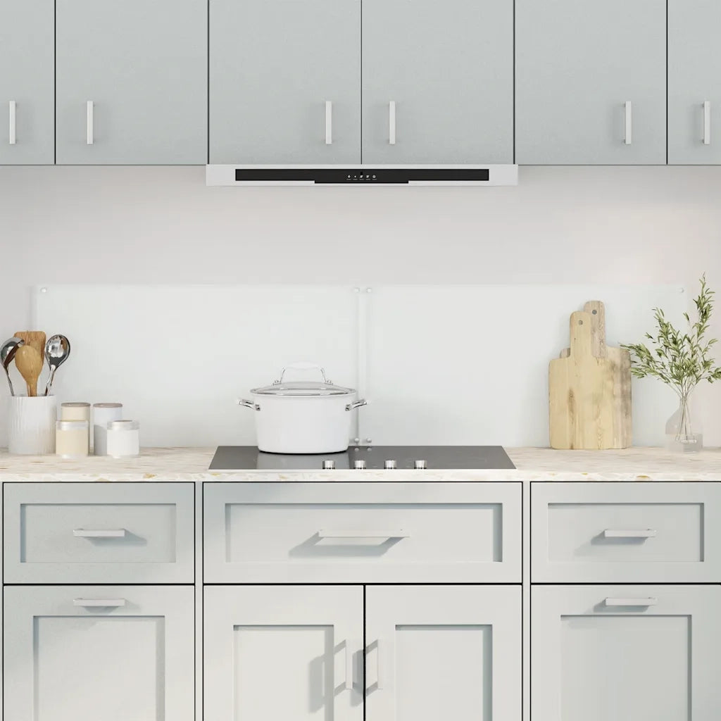 Paraschizzi per Cucina 2 pz Trasparente 80x50cm Vetro Temperato CFW5842271