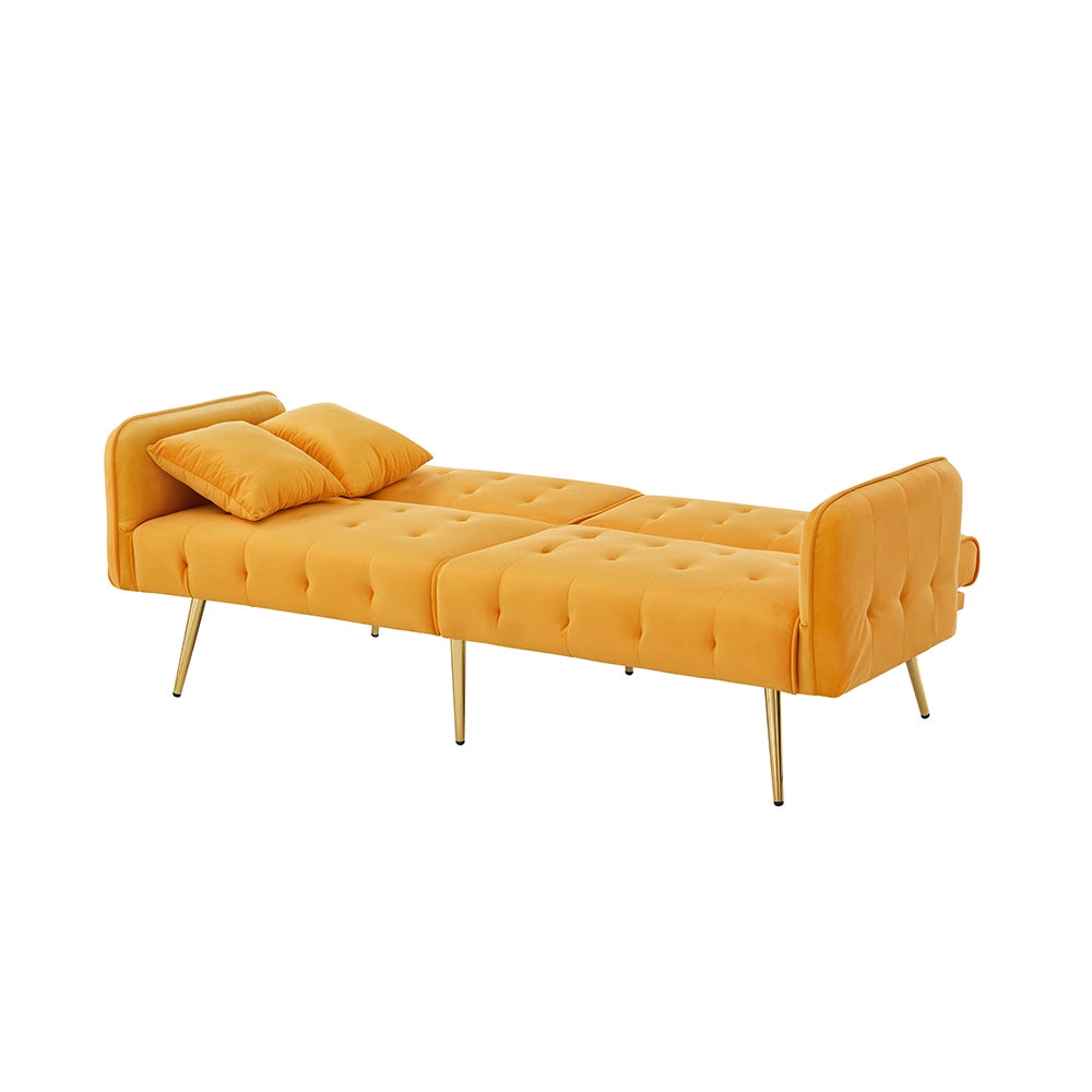 Divano letto 2 posti - Xylo - Regolabile in velluto 180x190 cm
