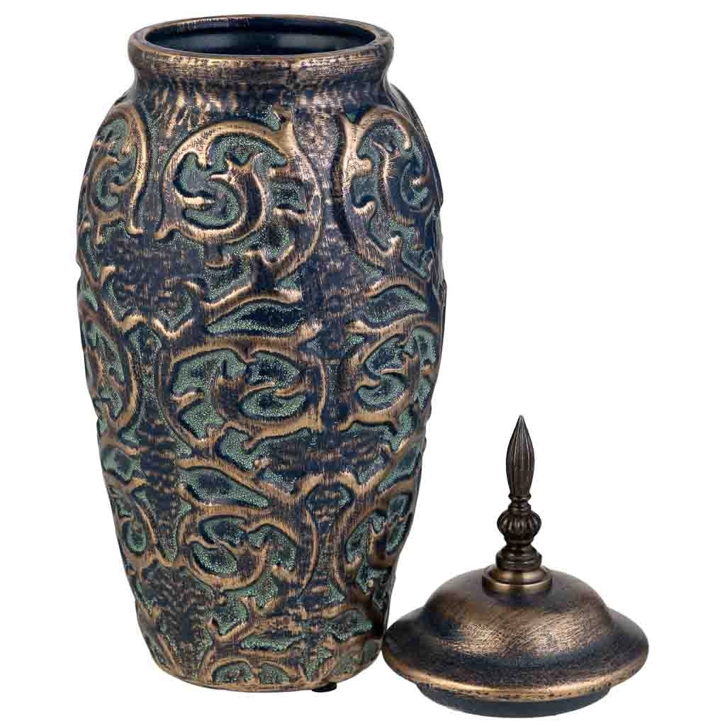 Vaso in ceramica marrone, D17x44h cm