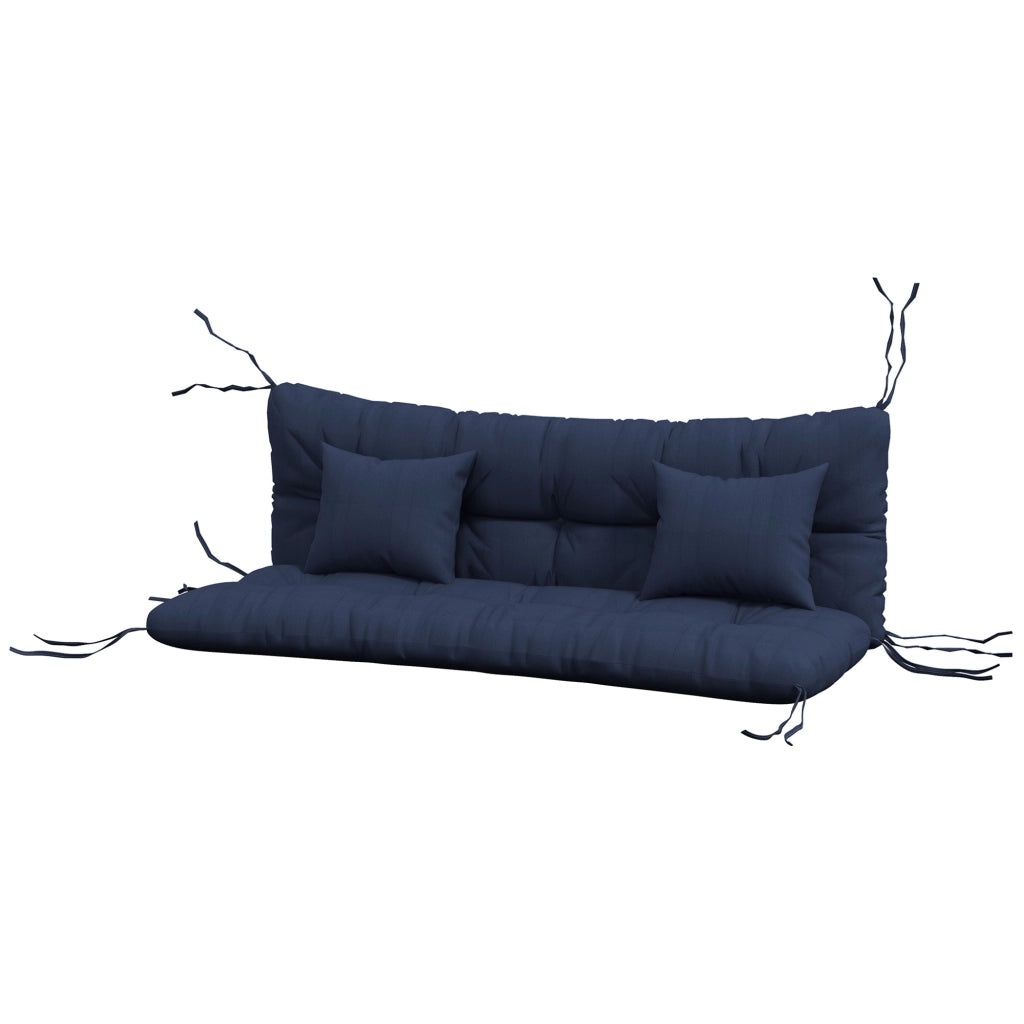 Set di 4 cuscini per sedie ¨C zephmum ¨C marino, 150x50 cm, 10 cm di spessore, impermeabile