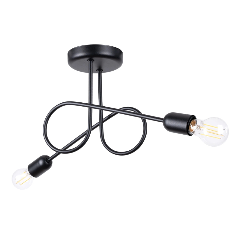 Lampadario LOOP 2 nero