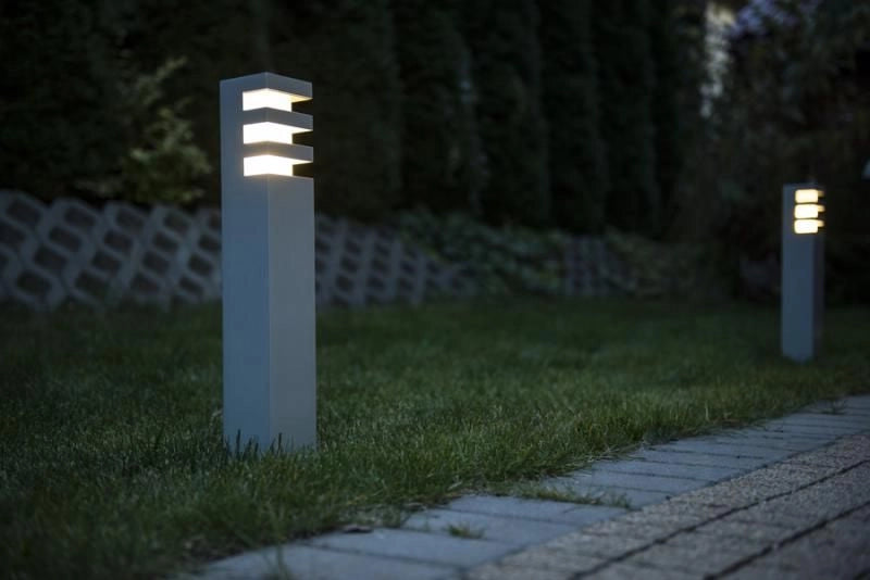 Applique esterna alluminio E27 grigio scuro IP54 SU-MA RADO
